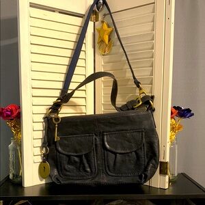 Fossil Leather Shoulder Bag